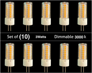 LED-G4-3W-DIMMABLE Dimmable 3000K LED Light Bulb