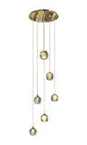 luxury Crystal Chandelier 19.5" Wide Staircase Ceiling Light 6-Lights