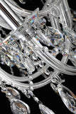 Chandelier Crystal  56" Wide 72-Lights Chrome