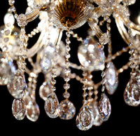 Maria Theresa 35" Wide Gold 15-Light Crystal Chandelier
