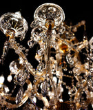 Maria Theresa 35" Wide Gold 15-Light Crystal Chandelier