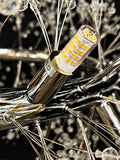 Firework Crystal Chandelier stainless steel Chrome Pendant Ceiling Light