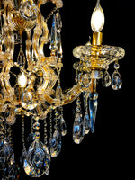 Maria Theresa Chandelier  26" W Gold Crystal Chandelier